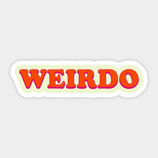 Weirdo Sticker